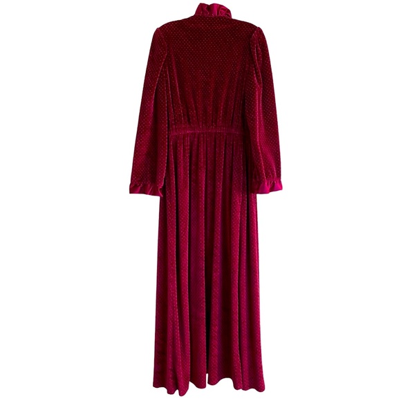 Luxury Robe Velvet Satin Vintage Old Hollywood 1930’s Style Victorian Edwardian - Picture 7 of 16